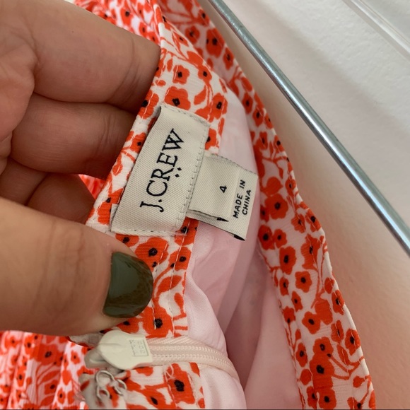 J. Crew Floral Pleated Midi Skirt - Picture 6 of 7
